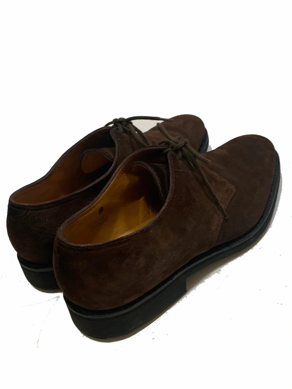 John Lobb Derby suede shoes in dark brown